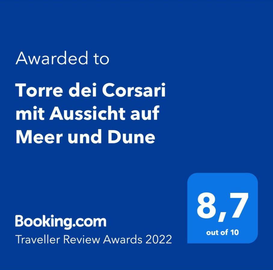 Torre Dei Corsari Mit Aussicht Auf Meer Und Dune Dış mekan fotoğraf