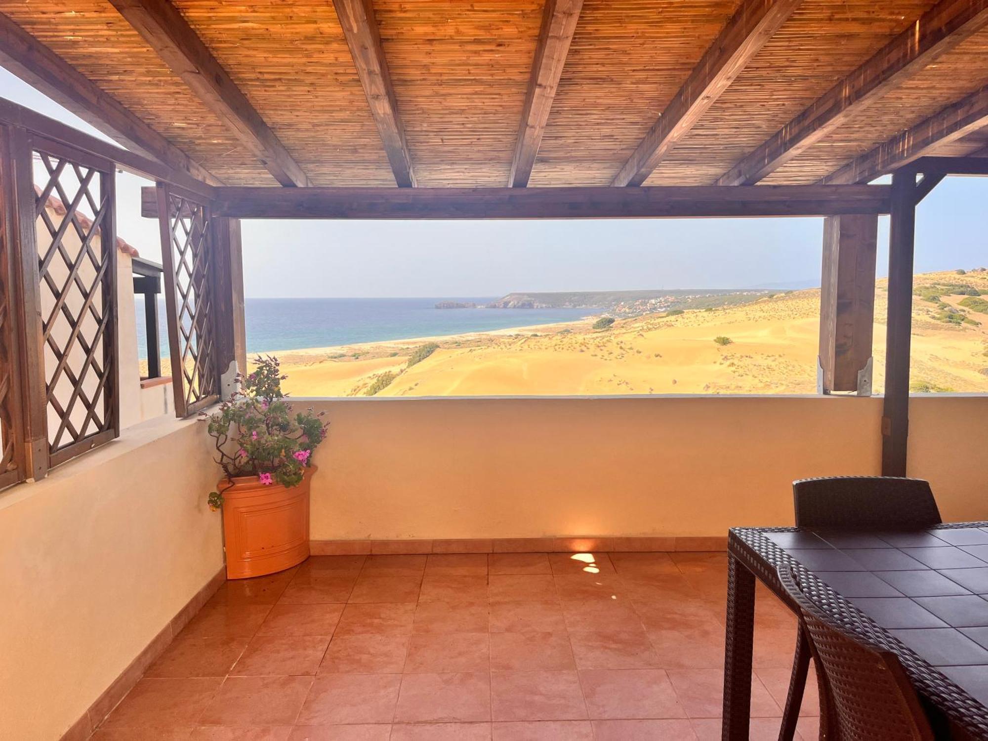 Torre Dei Corsari Mit Aussicht Auf Meer Und Dune Dış mekan fotoğraf