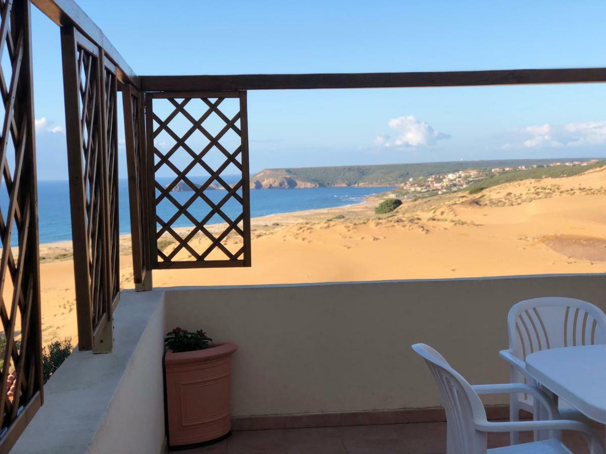 Torre Dei Corsari Mit Aussicht Auf Meer Und Dune Dış mekan fotoğraf